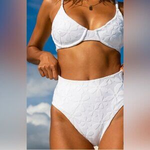 NEW! Kenny Flowers The Santorini High Waist Bikini Bottom S, M, L